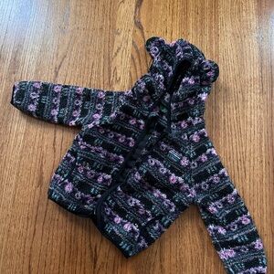 LL Bean Toddler Girls Fleece Sweater Jacket